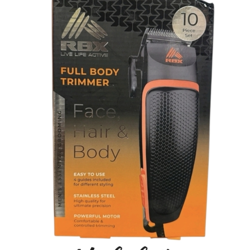 RBX Hair Clippers for Men Premium Trimmer for Men Corded Clippers for Men 10pcs